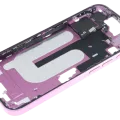 Mid-Frame Housing W/ Small Parts For iPhone 16 (US Version) (Used OEM Pull: Grade C) (Pink)