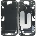 Mid-Frame Housing W/ Small Parts For iPhone 16 Plus (US Version) (Used OEM Pull: Grade C) (Black)