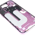 Mid-Frame Housing W/ Small Parts For iPhone 16 Plus (US Version) (Used OEM Pull: Grade C) (Pink)