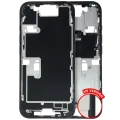 Mid-Frame Housing W/ Small Parts For iPhone 16 Pro (US Version) (Used OEM Pull: Grade C) (Black Titanium)