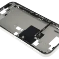 Mid-Frame Housing W/ Small Parts For iPhone 16 Pro (US Version) (Used OEM Pull: Grade C) (White Titanium)
