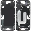 Mid-Frame Housing W/ Small Parts For iPhone 16 (EU / Global Version) (Used OEM Pull: Grade C) (Black)