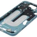 Mid-Frame Housing W/ Small Parts For iPhone 16 (EU / Global Version) (Used OEM Pull: Grade C) (Teal)