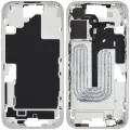 Mid-Frame Housing W/ Small Parts For iPhone 16 (EU / Global Version) (Used OEM Pull: Grade C) (White)