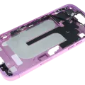 Mid-Frame Housing W/ Small Parts For iPhone 16 Plus (EU / Global Version) (Used OEM Pull: Grade C) (Pink)
