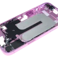 Mid-Frame Housing W/ Small Parts For iPhone 16 Plus (EU / Global Version) (Used OEM Pull: Grade C) (Pink)