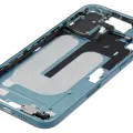 Mid-Frame Housing W/ Small Parts For iPhone 16 Plus (EU / Global Version) (Used OEM Pull: Grade C) (Teal)