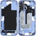 Mid-Frame Housing W/ Small Parts For iPhone 16 Plus (EU / Global Version) (Used OEM Pull: Grade C) (Ultramarine)