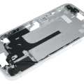 Mid-Frame Housing W/ Small Parts For iPhone 16 Plus (EU / Global Version) (Used OEM Pull: Grade C) (White)
