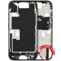 Mid-Frame Housing W/ Small Parts For iPhone 16 Pro (EU / Global Version) (Used OEM Pull: Grade C) (Black Titanium)