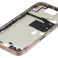 Mid-Frame Housing W/ Small Parts For iPhone 16 Pro (EU / Global Version) (Used OEM Pull: Grade C) (Desert Titanium)
