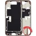 Mid-Frame Housing W/ Small Parts For iPhone 16 Pro Max (EU / Global Version) (Used OEM Pull: Grade C) (Desert Titanium)