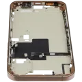 Mid-Frame Housing W/ Small Parts For iPhone 16 Pro Max (EU / Global Version) (Used OEM Pull: Grade C) (Desert Titanium)