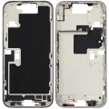 Mid-Frame Housing W/ Small Parts For iPhone 16 Pro Max (EU / Global Version) (Used OEM Pull: Grade C) (White Titanium)