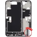 Mid-Frame Housing W/ Charging Port Flex & Small Parts For iPhone 16 Pro Max (US Version) (Used OEM Pull: Grade C) (White Titanium)