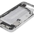 Mid-Frame Housing W/ Charging Port Flex & Small Parts For iPhone 16e / 17e (US Version) (Used OEM Pull: Grade A) (White)