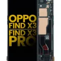 OLED Assembly With Frame For OPPO Find X3 / X3 Pro (Refurbished) (Gloss Black)