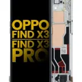 OLED Assembly With Frame For OPPO Find X3 / X3 Pro (Refurbished) (White)