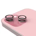 Захист скла камери Casper для iPhone 15 / 15 Plus (рожевий) (прозоре)
