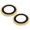Casper Camera Lens Protector for iPhone 15 / 15 Plus (Yellow) (Clear)