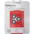 Захист скла камери Casper для iPhone 15 Pro / 15 Pro Max (чорний) (прозоре)