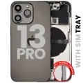 Back Housing W/ Small Parts For iPhone 13 Pro (EU / Global Version) (Used OEM Pull: Grade B) (Graphite)