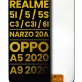 LCD Assembly Without Frame For Realme 5i / 5 / 5S / Narzo 20A / OPPO A5 2020 / A9 2020 / A11 (Refurbished) (All Colors)