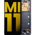 OLED Assembly With Frame For Xiaomi Mi 11 (Refurbished) (Black)