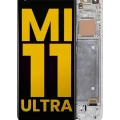 OLED Assembly With Frame For Xiaomi Mi 11 Pro / Mi 11 Ultra (Refurbished) (Ceramic White)
