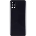 Back Cover Glass With Camera Lens For Samsung Galaxy A51 4G (A515 / 2019) (Aftermarket Plus) (Prism Crush Black)