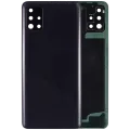 Back Cover Glass With Camera Lens For Samsung Galaxy A51 4G (A515 / 2019) (Aftermarket Plus) (Prism Crush Black)