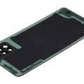 Back Cover Glass With Camera Lens For Samsung Galaxy A51 4G (A515 / 2019) (Aftermarket Plus) (Prism Crush Black)