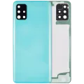 Back Cover Glass With Camera Lens For Samsung Galaxy A51 4G (A515 / 2019) (Aftermarket Plus) (Prism Crush Blue)