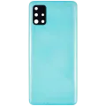 Back Cover Glass With Camera Lens For Samsung Galaxy A51 4G (A515 / 2019) (Aftermarket Plus) (Prism Crush Blue)