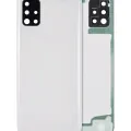 Back Cover Glass With Camera Lens For Samsung Galaxy A51 4G (A515 / 2019) (Aftermarket Plus) (Prism Crush White)