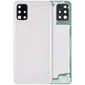 Back Cover Glass With Camera Lens For Samsung Galaxy A51 4G (A515 / 2019) (Aftermarket Plus) (Prism Crush White)