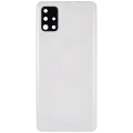 Back Cover Glass With Camera Lens For Samsung Galaxy A51 4G (A515 / 2019) (Aftermarket Plus) (Prism Crush White)