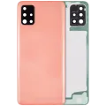 Back Cover Glass With Camera Lens For Samsung Galaxy A51 4G (A515 / 2019) (Aftermarket Plus) (Prism Crush Pink)