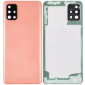 Back Cover Glass With Camera Lens For Samsung Galaxy A51 4G (A515 / 2019) (Aftermarket Plus) (Prism Crush Pink)