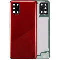 Back Cover Glass With Camera Lens For Samsung Galaxy A31 (A315 / 2020) (Aftermarket Plus) (Prism Crush Red)
