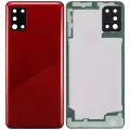 Back Cover Glass With Camera Lens For Samsung Galaxy A31 (A315 / 2020) (Aftermarket Plus) (Prism Crush Red)