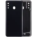 Back Cover Glass With Camera Lens For Samsung Galaxy A30 (A305 / 2019) (Aftermarket Plus) (Black)