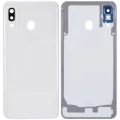 Back Cover Glass With Camera Lens For Samsung Galaxy A30 (A305 / 2019) (Aftermarket Plus) (White)