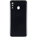 Back Cover Glass With Camera Lens For Samsung Galaxy A20 (A205 / 2019) (Aftermarket Plus) (Black)