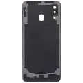 Back Cover Glass With Camera Lens For Samsung Galaxy A20 (A205 / 2019) (Aftermarket Plus) (Black)