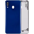 Back Cover Glass With Camera Lens For Samsung Galaxy A20 (A205 / 2019) (Aftermarket Plus) (Blue)