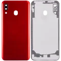 Back Cover Glass With Camera Lens For Samsung Galaxy A20 (A205 / 2019) (Aftermarket Plus) (Red)