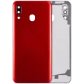 Back Cover Glass With Camera Lens For Samsung Galaxy A20 (A205 / 2019) (Aftermarket Plus) (Red)