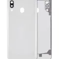 Back Cover Glass With Camera Lens For Samsung Galaxy A20 (A205 / 2019) (Aftermarket Plus) (White)