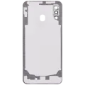 Back Cover Glass With Camera Lens For Samsung Galaxy A20 (A205 / 2019) (Aftermarket Plus) (White)